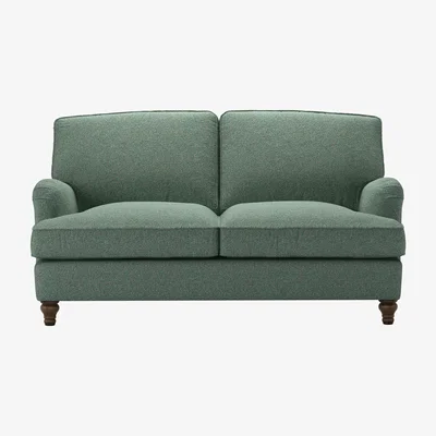 Sofa.com Bluebell 2 Seat Sofabed in Peacock Plush Tweed Boucle - sofa.com