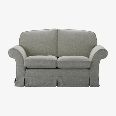 Sofa.com Aspen Cushion Back 2 Seat Sofa Bed in Grey Marl Highland Tweed - sofa.com