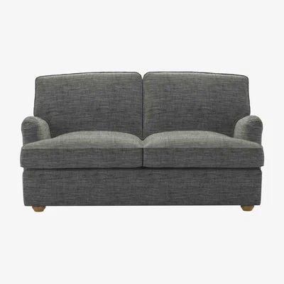 Sofa.com Bluebell 2 Seat Premium Comfort Sofa bed in Liquorice Baylee Multi-Tone Viscose Linen