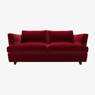 Sofa.com Lars 3 Seat Sofa bed in Malbec Cotton Matt Velvet