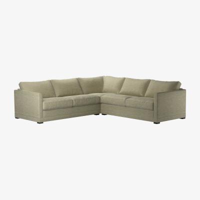Sofa.com Aissa Medium RHF 2.5 Seat Corner Sofa Bed in Palm Silky Jacquard Weave