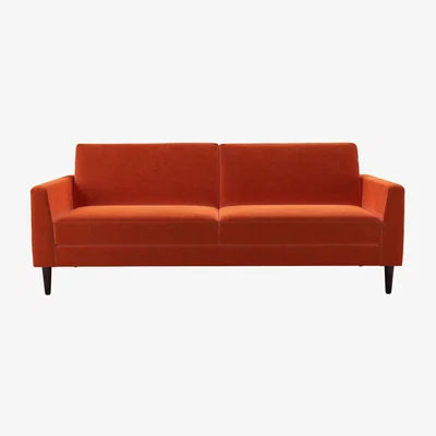 Sofa.com Jude 3 Seat Sofa bed in Burnt Orange Velvet