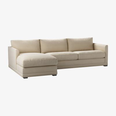 Sofa.com Aissa Large LHF Chaise Storage Sofa in Moon Smart Cotton - sofa.com