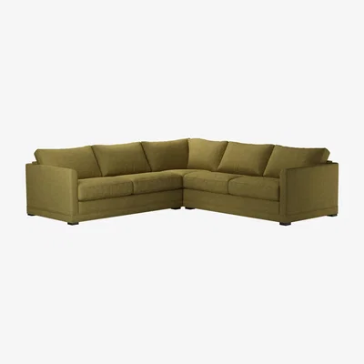 Sofa.com Aissa Medium RHF 2.5 Seat Corner Sofa Bed in Mossymere Norfolk Cotton