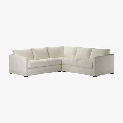 Sofa.com Aissa Small LHF 2 Seat Corner Sofa Bed in Oyster Luxe Boucle