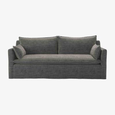 Sofa.com Anders 3 Seat Sofa bed in Liquorice Baylee Multi-Tone Viscose Linen