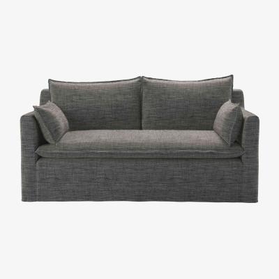 Sofa.com Anders 2 Seat Sofa bed in Liquorice Baylee Multi-Tone Viscose Linen