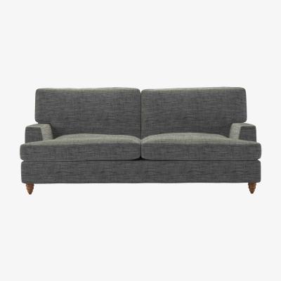 Sofa.com Isla 3 Seat Sofa bed in Liquorice Baylee Multi-Tone Viscose Linen