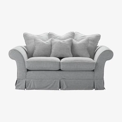 Sofa.com Aspen Scatter Back 2 Seat Sofa Bed in Frost Highland Tweed - sofa.com