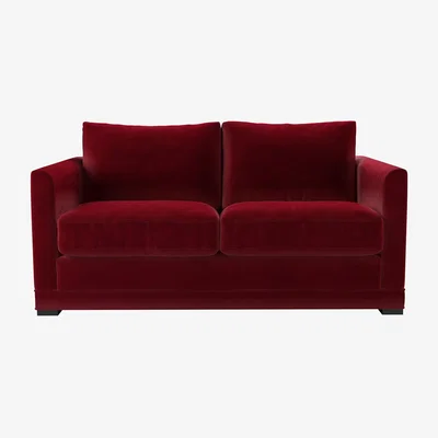Sofa.com Aissa 2 Seat Sofa bed in Malbec Cotton Matt Velvet