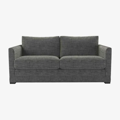 Sofa.com Aissa 2.5 Seat Sofa bed in Liquorice Baylee Multi-Tone Viscose Linen