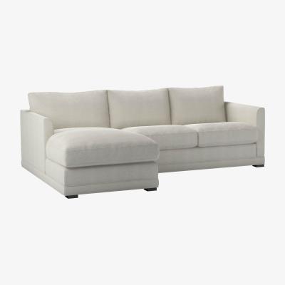 Sofa.com Aissa Small LHF 2 Seat Chaise Sofa Bed in Clay House Basket Weave