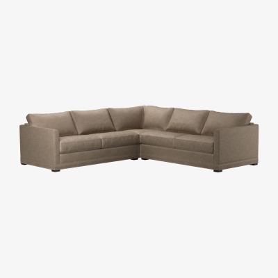 Sofa.com Aissa Medium RHF 2.5 Seat Corner Sofa bed in Greige Florence Textured Weave