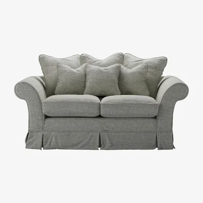 Sofa.com Aspen Scatter Back 2 Seat Sofa Bed in Grey Marl Highland Tweed - sofa.com
