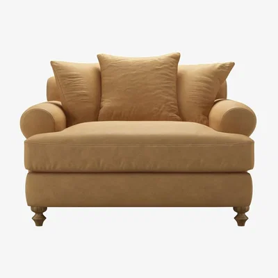 Sofa.com Teddy Loveseat Sofa bed in Turmeric Powdered Leather - sofa.com