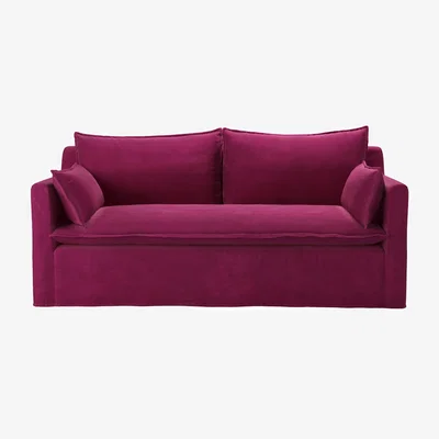 Sofa.com Anders 2.5 Seat Sofa Bed in Persian Rose Smart Velvet