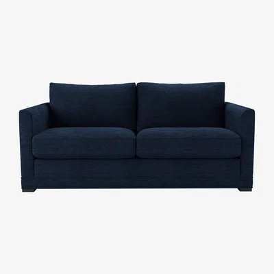 Sofa.com Aissa 2.5 Seat Sofabed in Twilight Slubby Cotton - sofa.com
