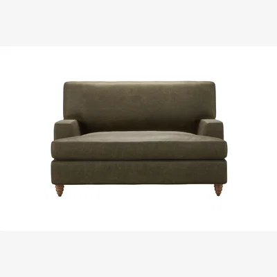 Sofa.com Isla Loveseat Sofa bed in Dark Moss Antique Leather - sofa.com