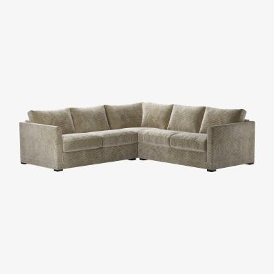 Sofa.com Aissa Small LHF 2 Seat Corner Sofa Bed in Cappuccino Bubble Velvet