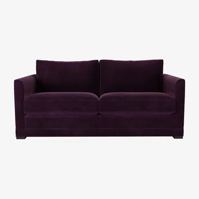 Sofa.com Aissa 2.5 Seat Sofa bed in Damson Smart Velvet