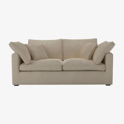 Sofa.com Long Island Slim 2.5 Seat Sofa bed in Cashew Baylee Viscose Linen