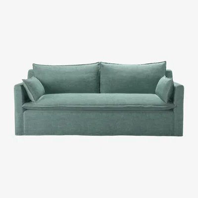 Sofa.com Anders 3 Seat Sofa bed in Sea Spray Aquaclean Clever Chenille