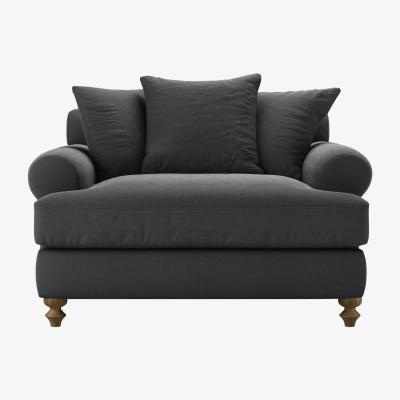 Sofa.com Teddy Loveseat Sofabed in Arctic Seal Easy Cotton - sofa.com