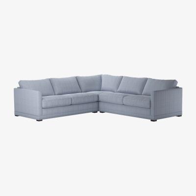 Sofa.com Aissa Medium RHF 2.5 Seat Corner Sofa Bed in Uniform House Herringbone Weave