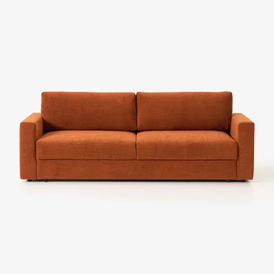 Westwing Velvet Sofa Bed Tasha (3-seater) with Storage Space