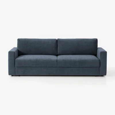 Westwing Velvet Sofa Bed Tasha (3-seater) with Storage Space