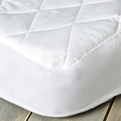 Dunelm Staydrynights Quilted Mattress Protector White