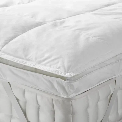 John Lewis John Lewis & Partners Natural Duck Feather and Down 5cm Deep Mattress Topper