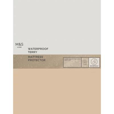 Marks & Spencer M&S Terry Waterproof Mattress Protector - 5FT - White, White