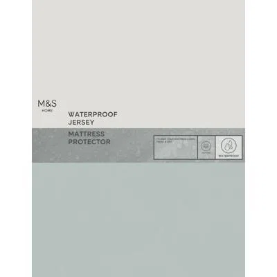 Marks & Spencer M&S Jersey Waterproof Mattress Protector - 5FT - White, White