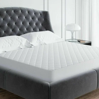 The Range Extra Deep Waterproof Quilted Mattress Protector - White / 800g