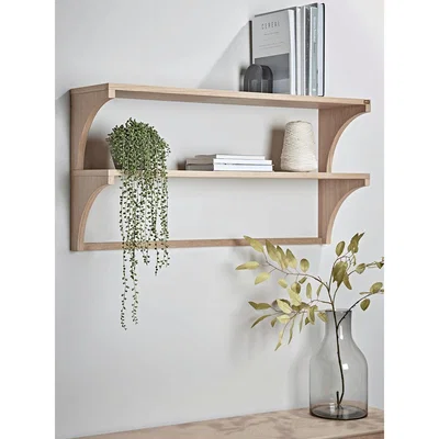 Cox and Cox Oak Two Tier Shelf