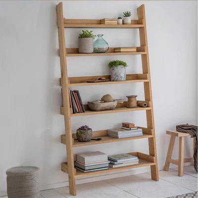 Cuckooland Garden Trading Hambledon Wide Oak Ladder Shelf