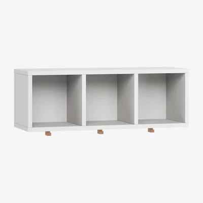 Cuckooland Vox Simple Customisable Wall Shelf with Hooks - Black