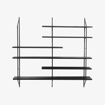 Cult Furniture £20  Off  Belfast Large Wall Shelf, Black