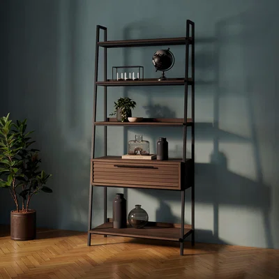 Dunelm Bryant Tall Shelves Walnut