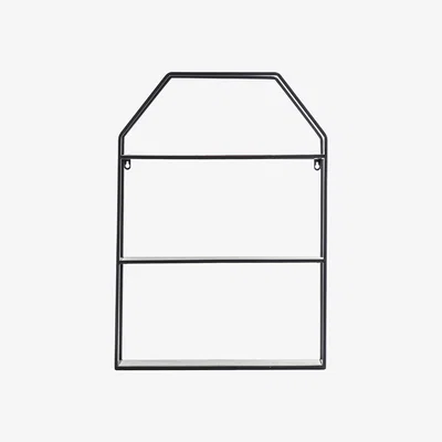 Dunelm Ness Black Shelving Unit Black