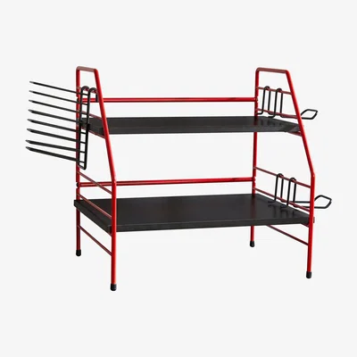 Dunelm Virtuoso Gaming Caddy Black and Red