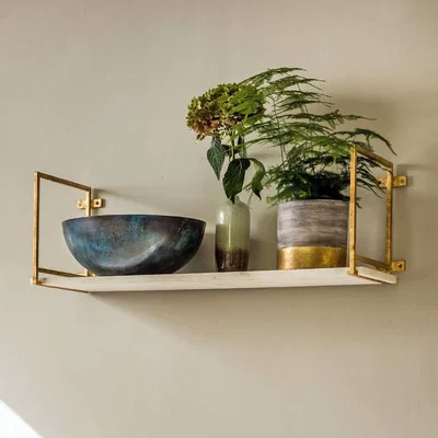 Graham & Green Tala Gold Marble Shelf