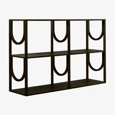 Heal's Fogia Arch High Shelving Wenge Oak - Heal's UK Furniture