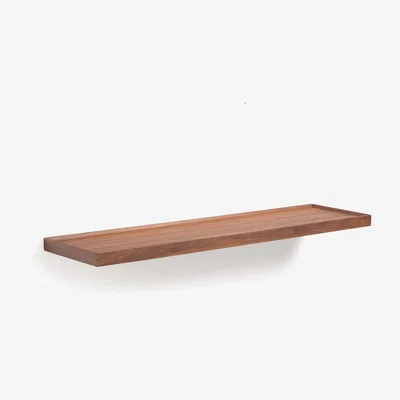 La Redoute Tidder Walnut Wall Shelf, L100cm