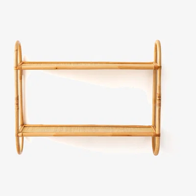 La Redoute Malu Rattan Double Wall Shelf