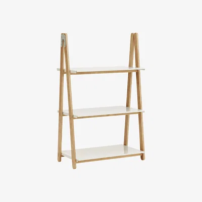 Made in Design One Step Up Shelf - Low by Normann Copenhagen White/Natural wood