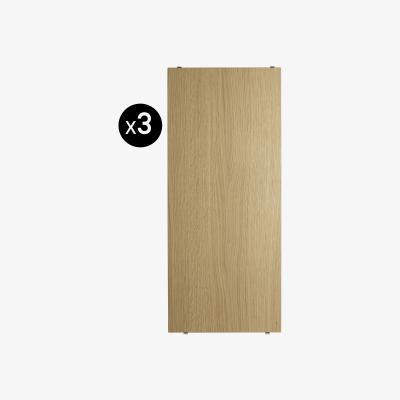Made in Design String® System Shelf - L 58 cm / Set of 3 by String Furniture Natural wood