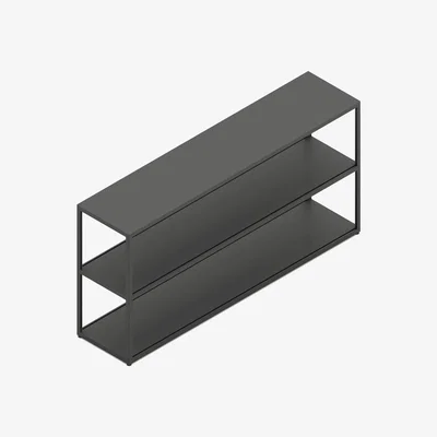 Made in Design New Order Shelf - / Metal - L100 x H 109.3 cm by Hay Black