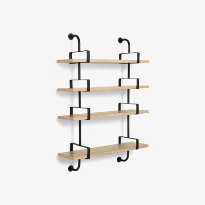 Nordic Nest Gubi Demon wall shelf 4 levels Oak 95 cm